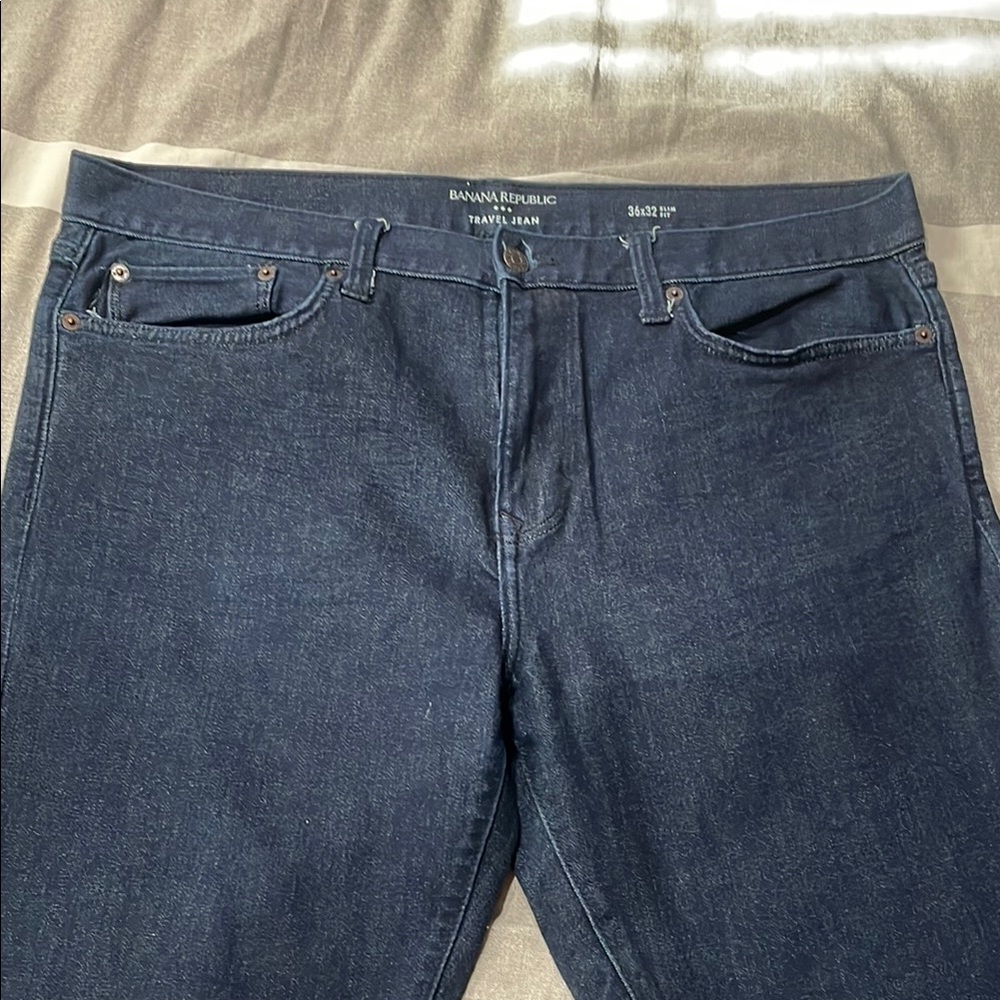Banana Republic Men's Dark Blue Jeans
